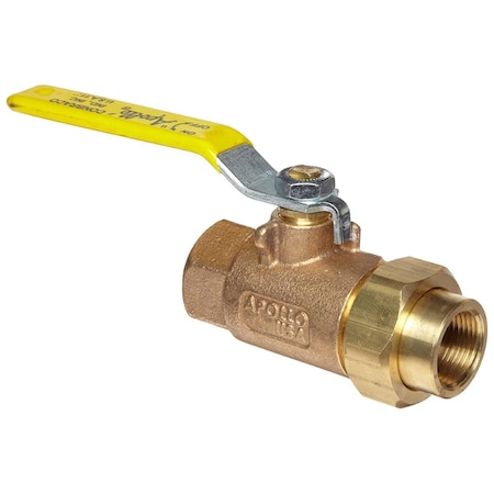 Apollo Valves Valve Ball Valve, 3/8in. , BRNZ, Padlkg 75-102-01